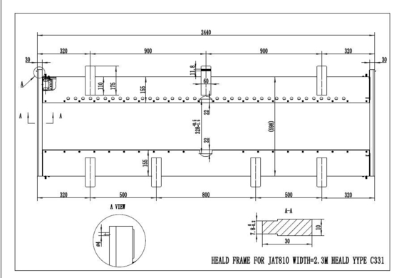 ЗАПАСНЫЕ ЧАСТИ ДЛЯ ремизной рамы JAT810 J2750-25260-00 J2650-25240-0A