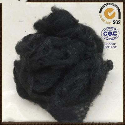 штапельное волокно полиэстера девственницы 6D x 64mm черное PSF для Geotextile