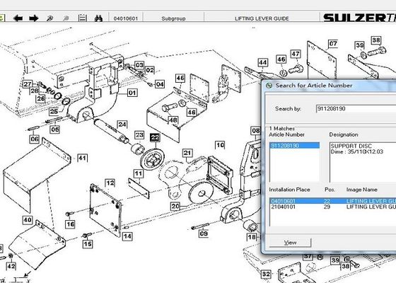 911208190 Sulzer маячат запасные части для полинянного блока образования