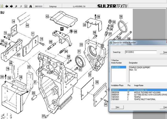 Ткань Sulzer Sulzer маячит ISO 14001 запасных частей